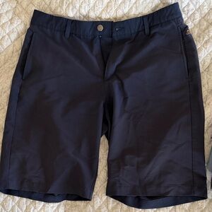 Adidas Men's Dark Blue Flat Front Shorts